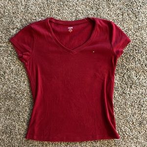 vintage Tommy Hilfiger Red baby tee